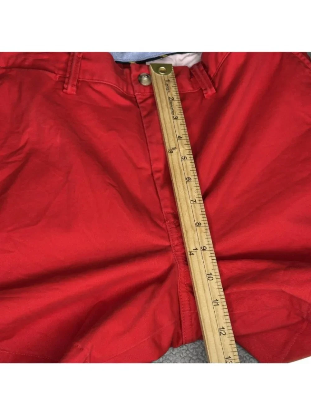 Polo Ralph Lauren Shorts Mens 32 Red Chino Classic Pony Logo Stretch 6 Inseam - Picture 8 of 10
